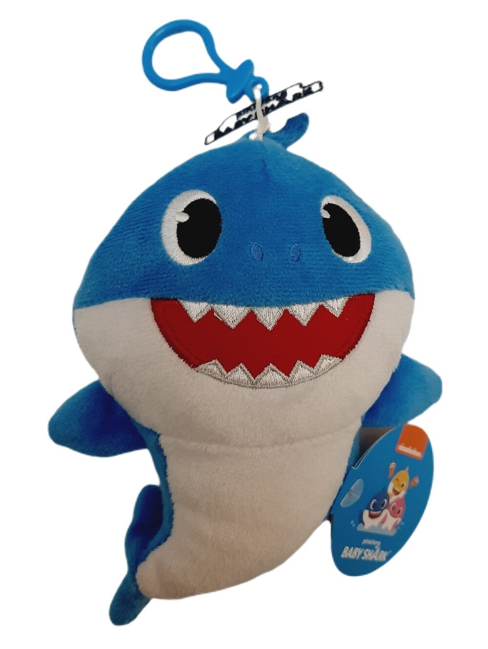 🍒4 for $20🍒 NWT Pinkfong Blue Baby Shark Plush Clip On Coin Purse Soft Wallet